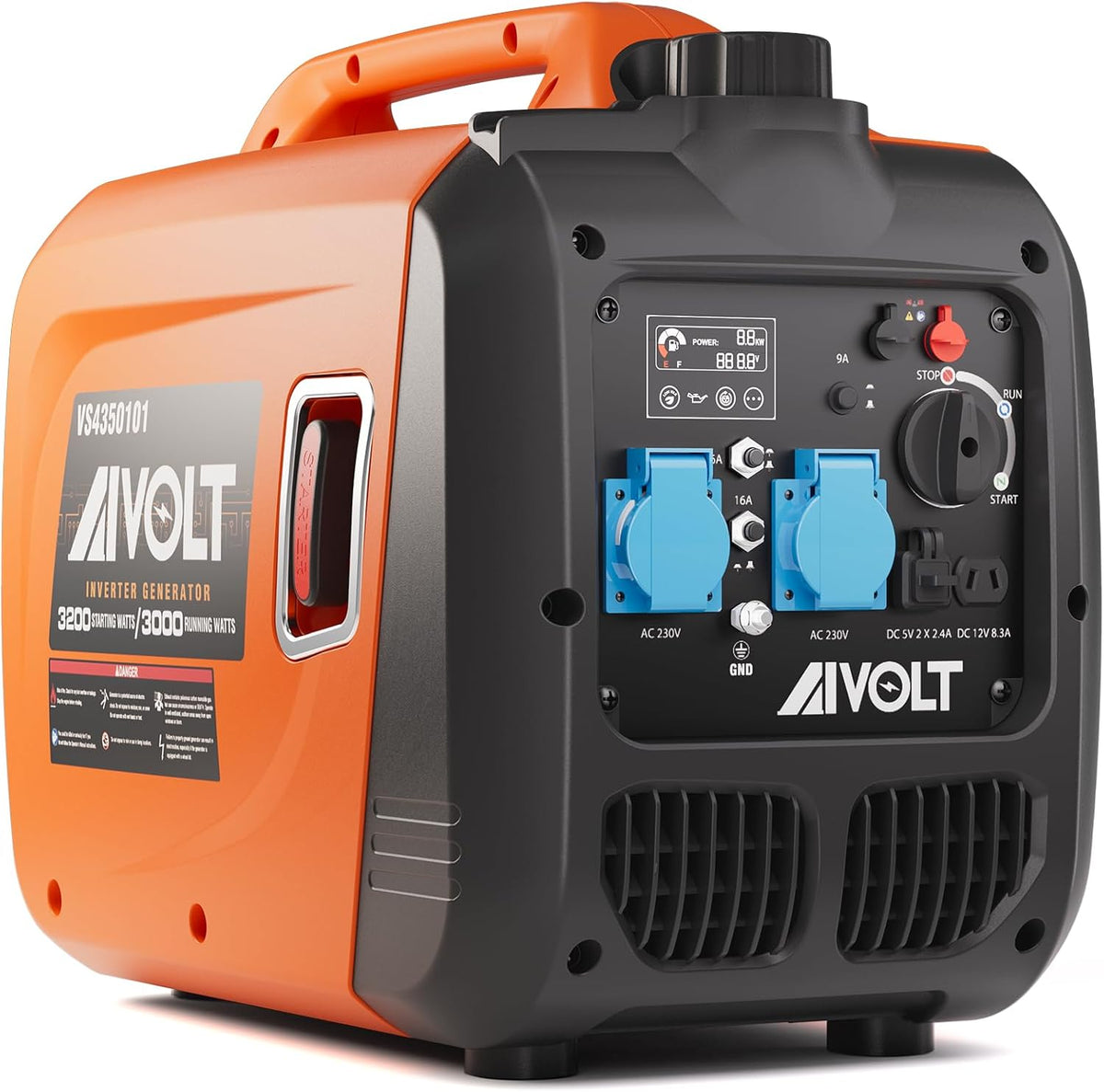 Generador eléctrico, 3200 W, AIVOLT