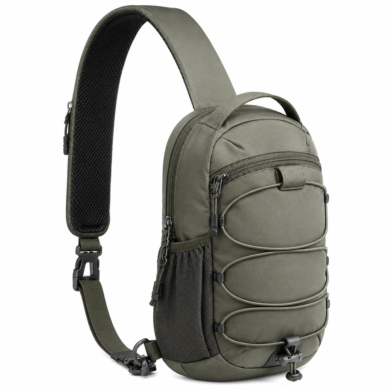 Mochila Bandolera Resistente al Agua 10L Verde Oliva