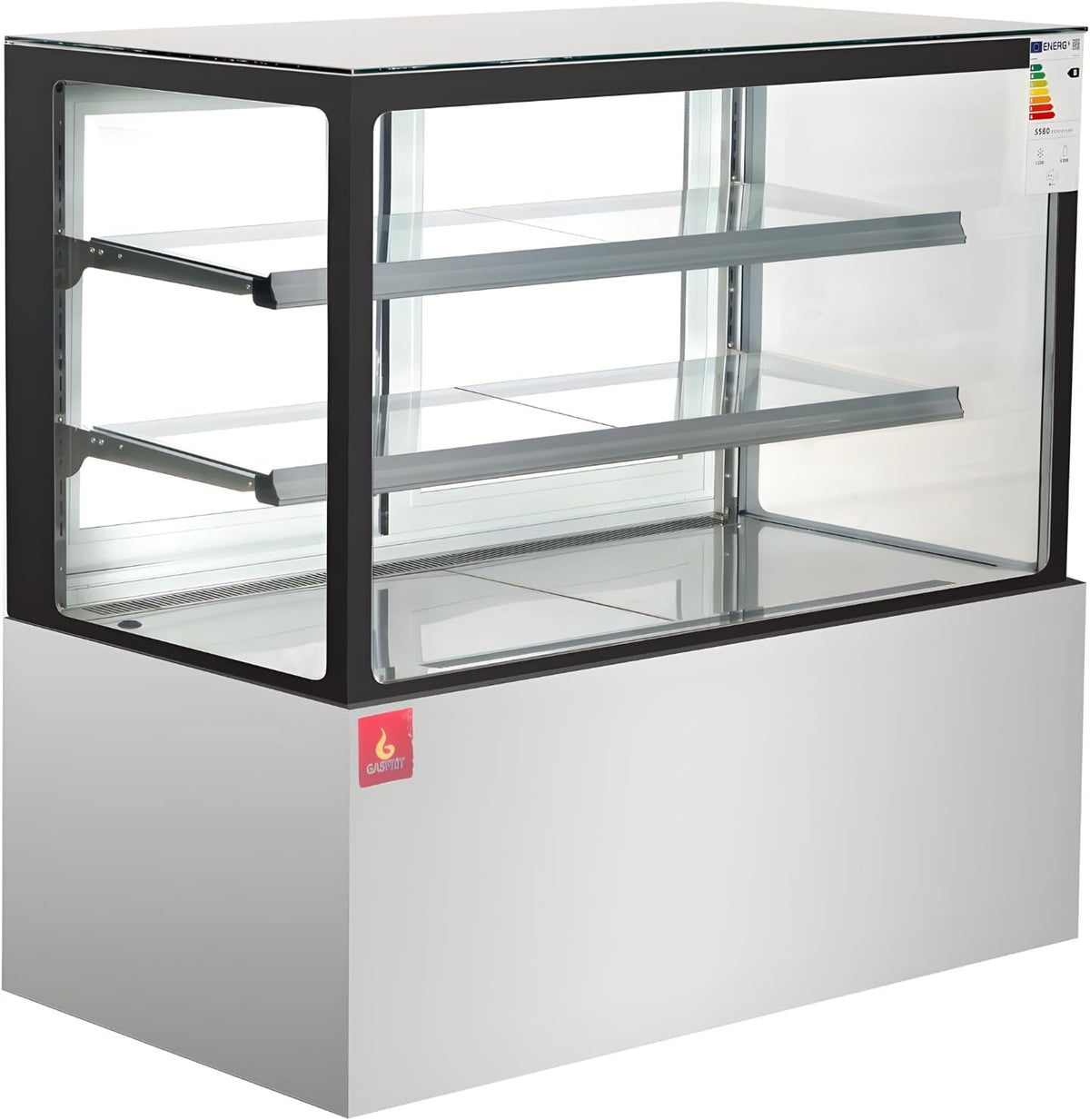 Vitrinas expositoras 2oC, 345 L, 420 L, con iluminación LED, vidrio, GASFRIT