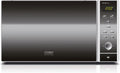Microondas con grill, 31,5 cm, 900 W, 1250 W, 2200 W, 30 L, acero inoxidable, negro, Caso