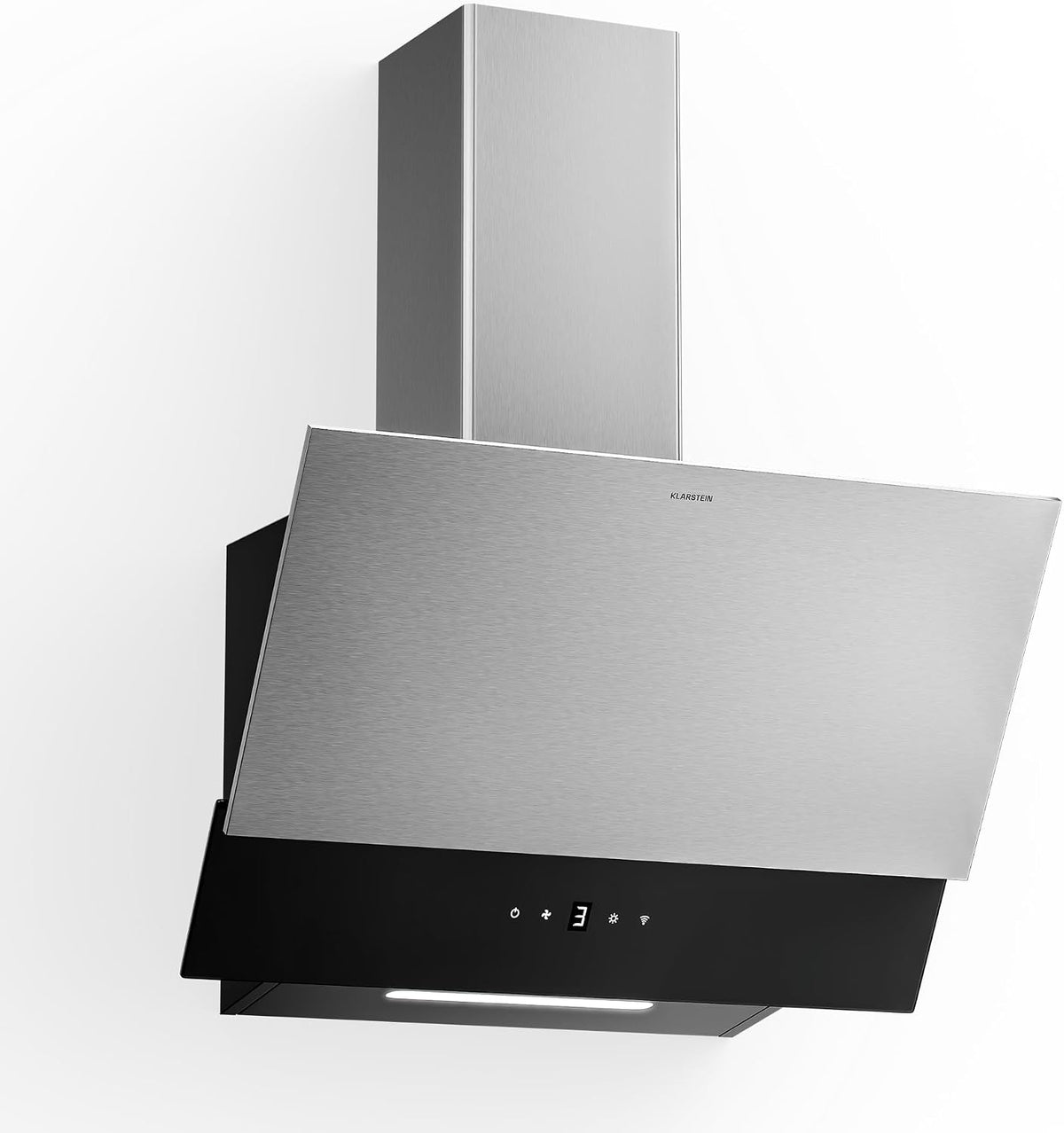 Klarstein campana extractora, 60 cm, 624 m³/h, con iluminación LED, acero inoxidable, para la cocina