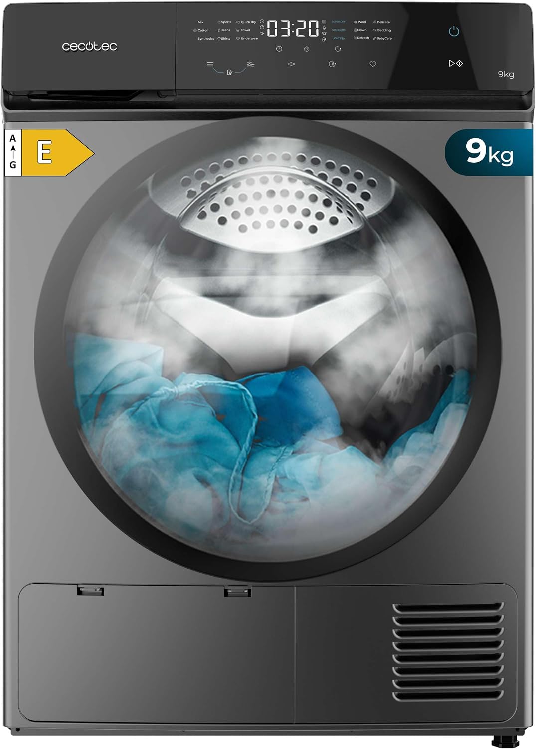 Cecotec secadora con bomba de calor, 9 kg