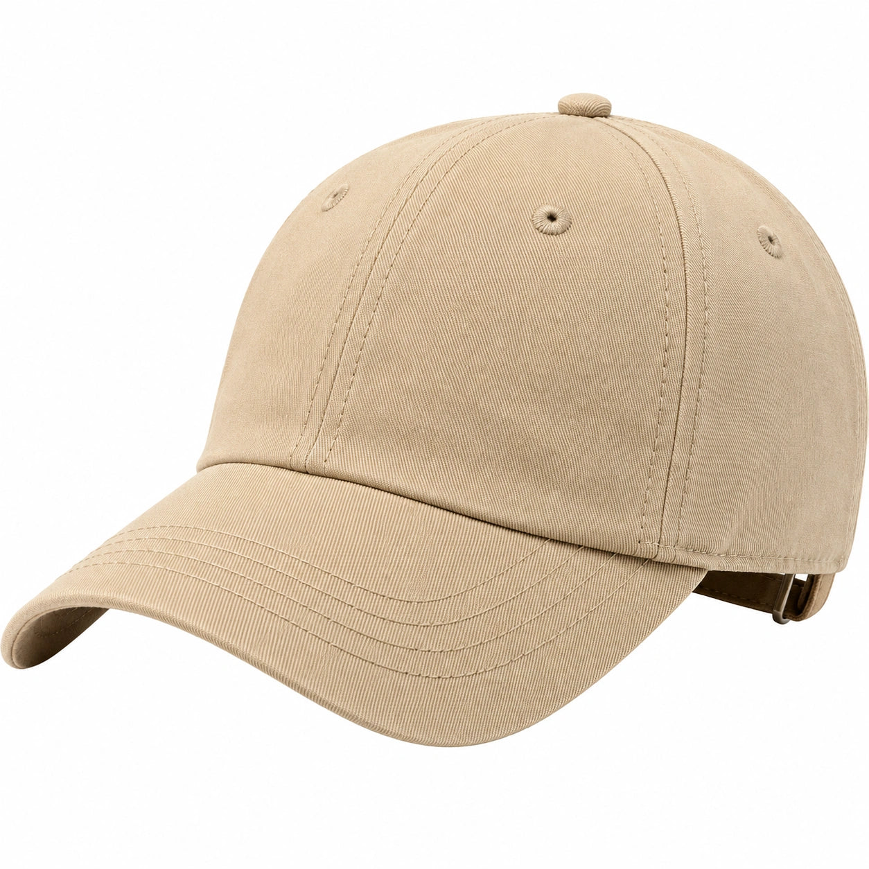 Gorra de béisbol unisex ajustable beige