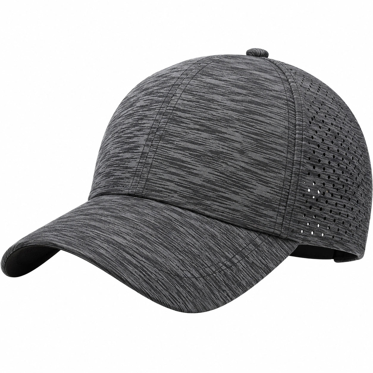 Gorra Deportiva Transpirable con Perforaciones Gris Oscuro