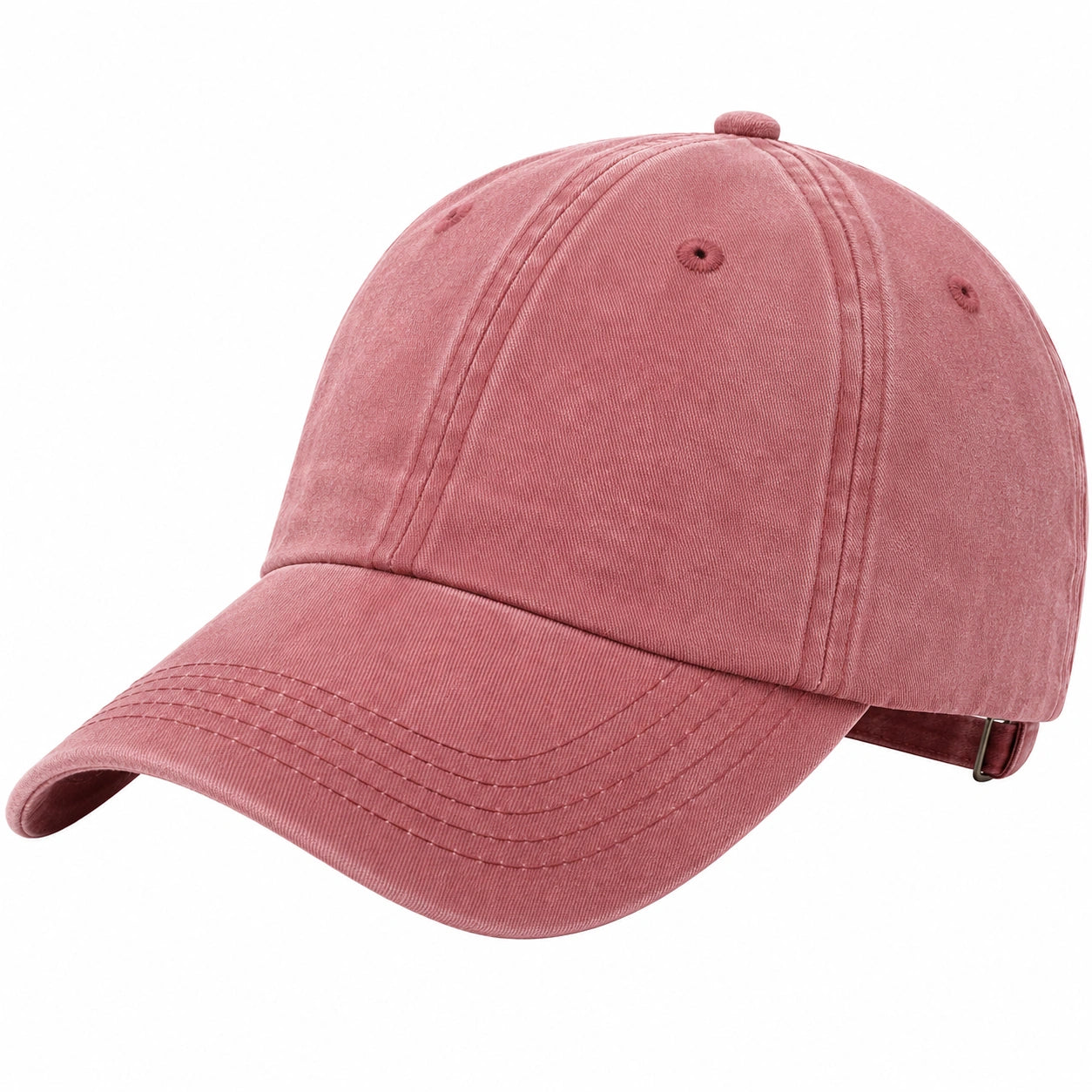 Gorra de béisbol ajustable rosa unisex
