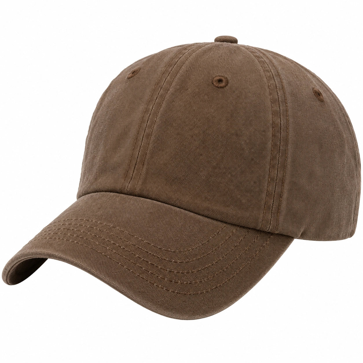Gorra de béisbol unisex ajustable marrón