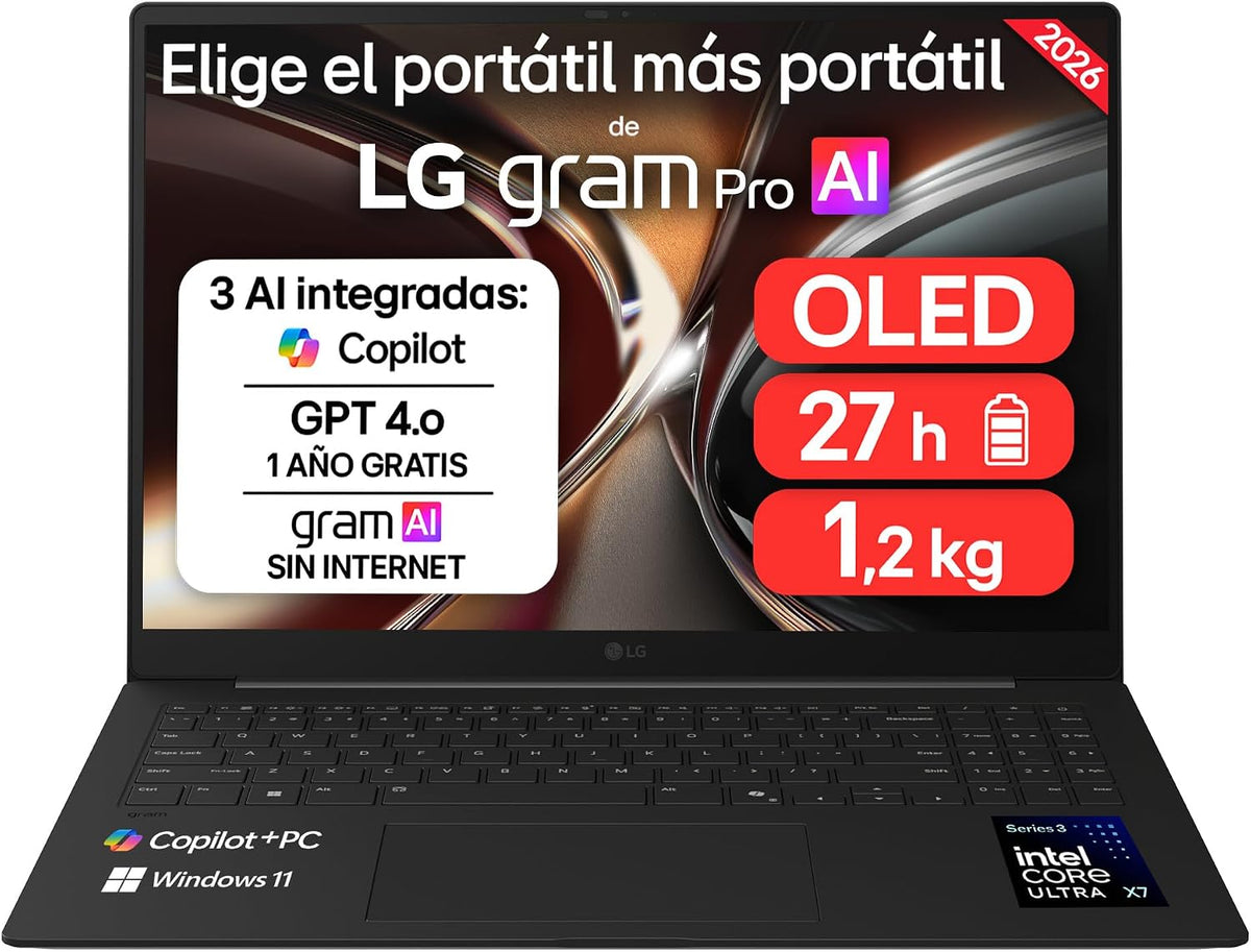 LG 16Z90U-K.AUB5BN ordenador portátil, 16 pouces