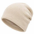Gorro de Punto Clásico Unisex Beige