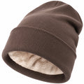 Gorro de Invierno Forrado Cálido para Adultos Marrón
