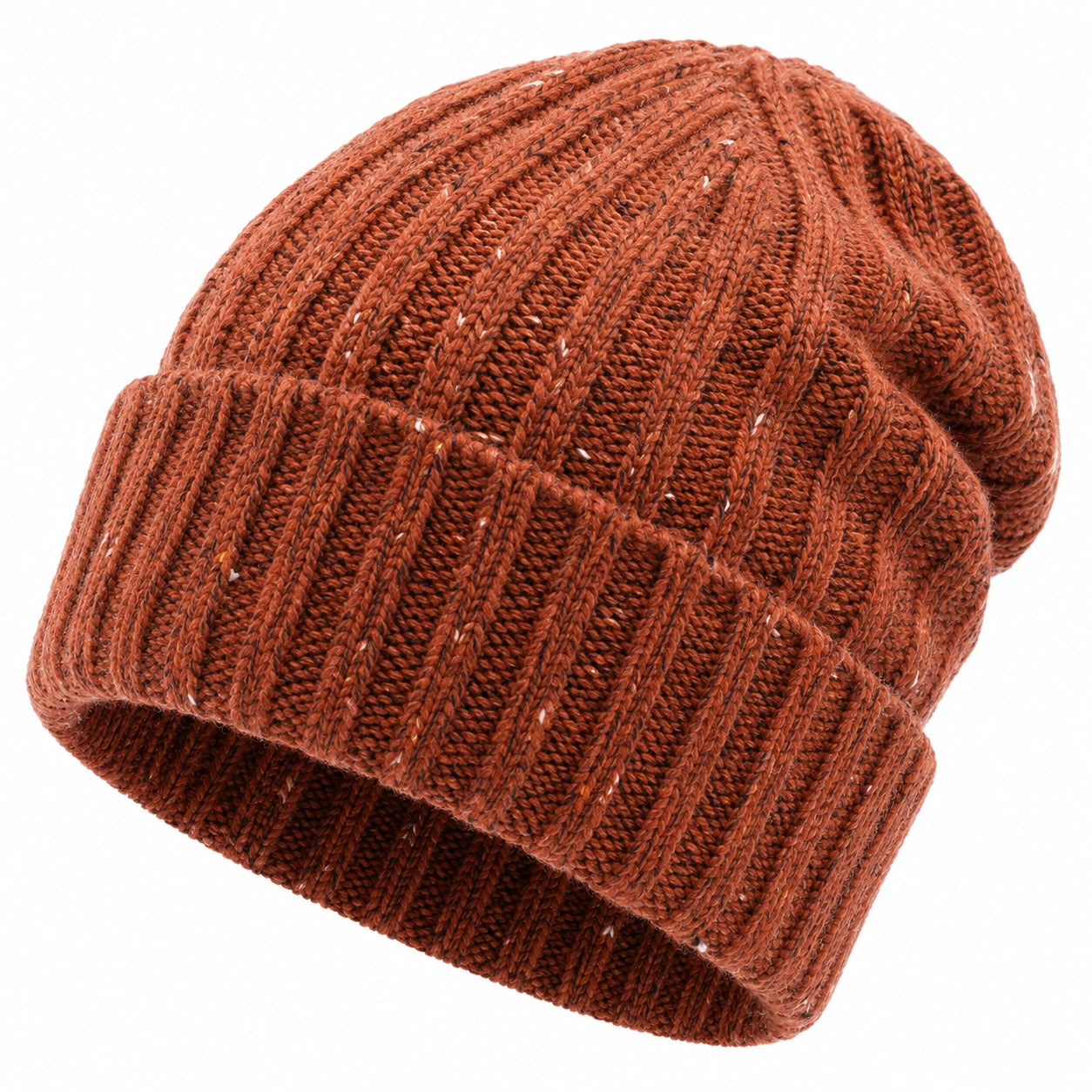 Gorro de Punto Acanalado Marrón para Adultos