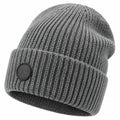 Gorro de punto gris con aislamiento térmico para adultos