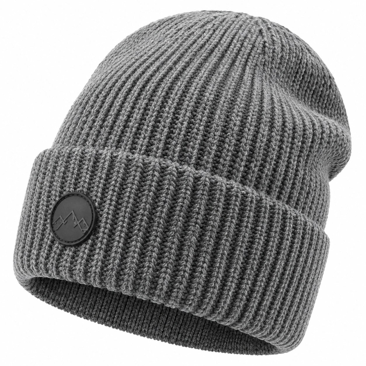 Gorro de punto gris con aislamiento térmico para adultos