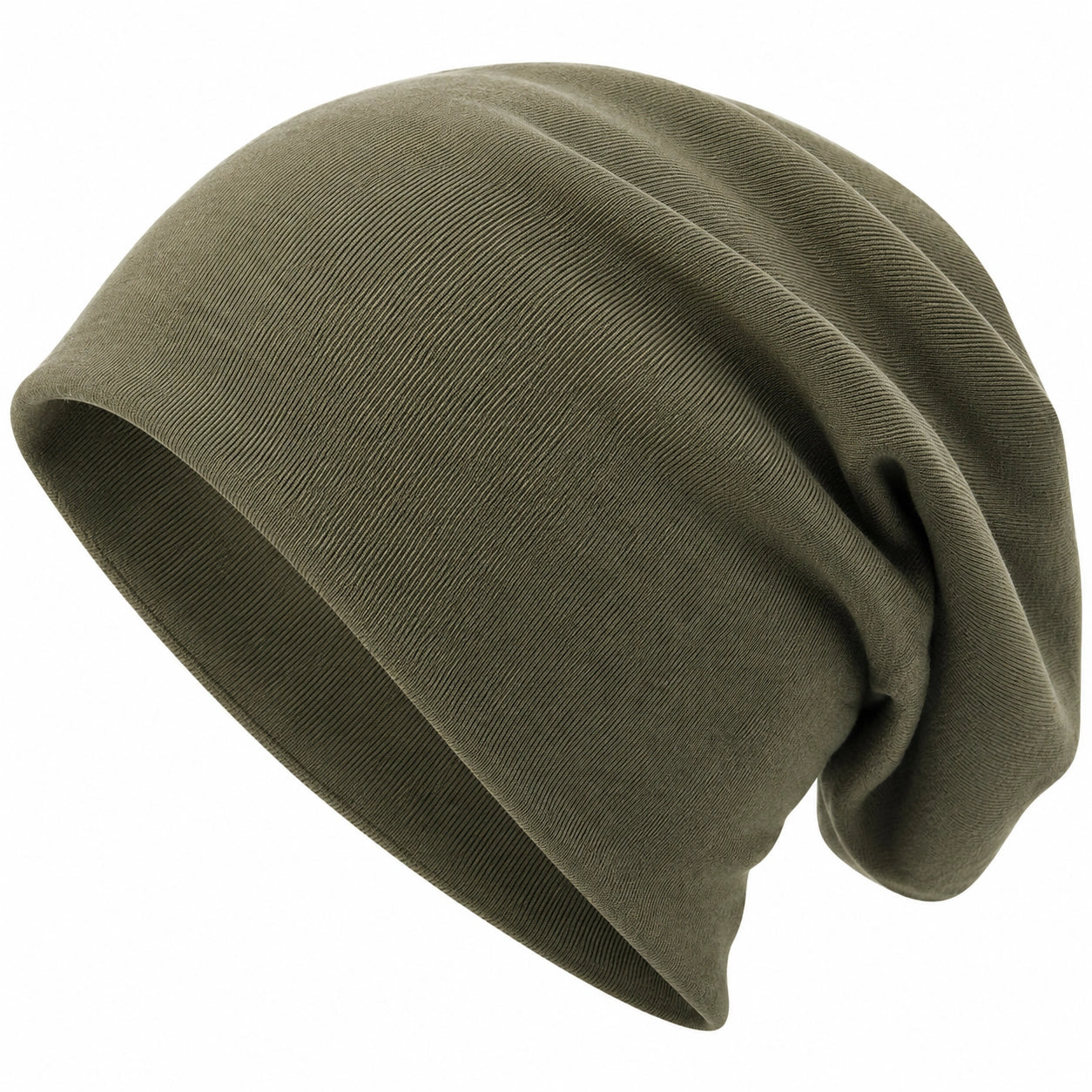 Beanie Slouch Verde Oliva Unisex