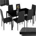 Conjunto de mesa y sillas, 130 × 70 × 75 cm, tectake