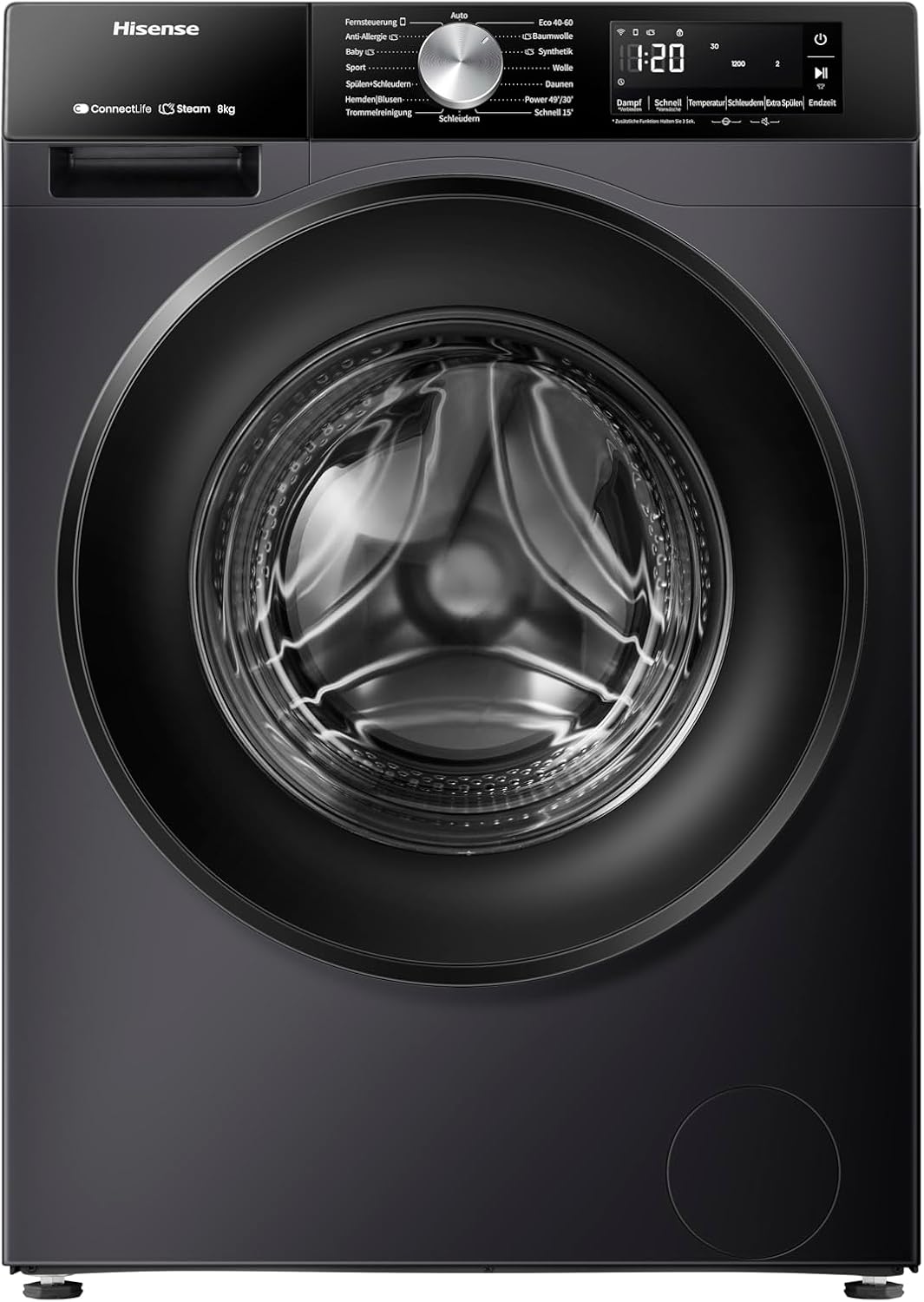 Hisense WF3S8043BB3 lavadora, 8 kg, con WiFi