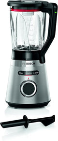 Bosch MMB6382M batidora, 1200 W, acero, vidrio, negro
