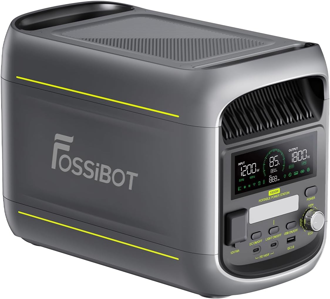 Generador eléctrico F1800, 1024 Wh, 1800 W, FOSSiBOT