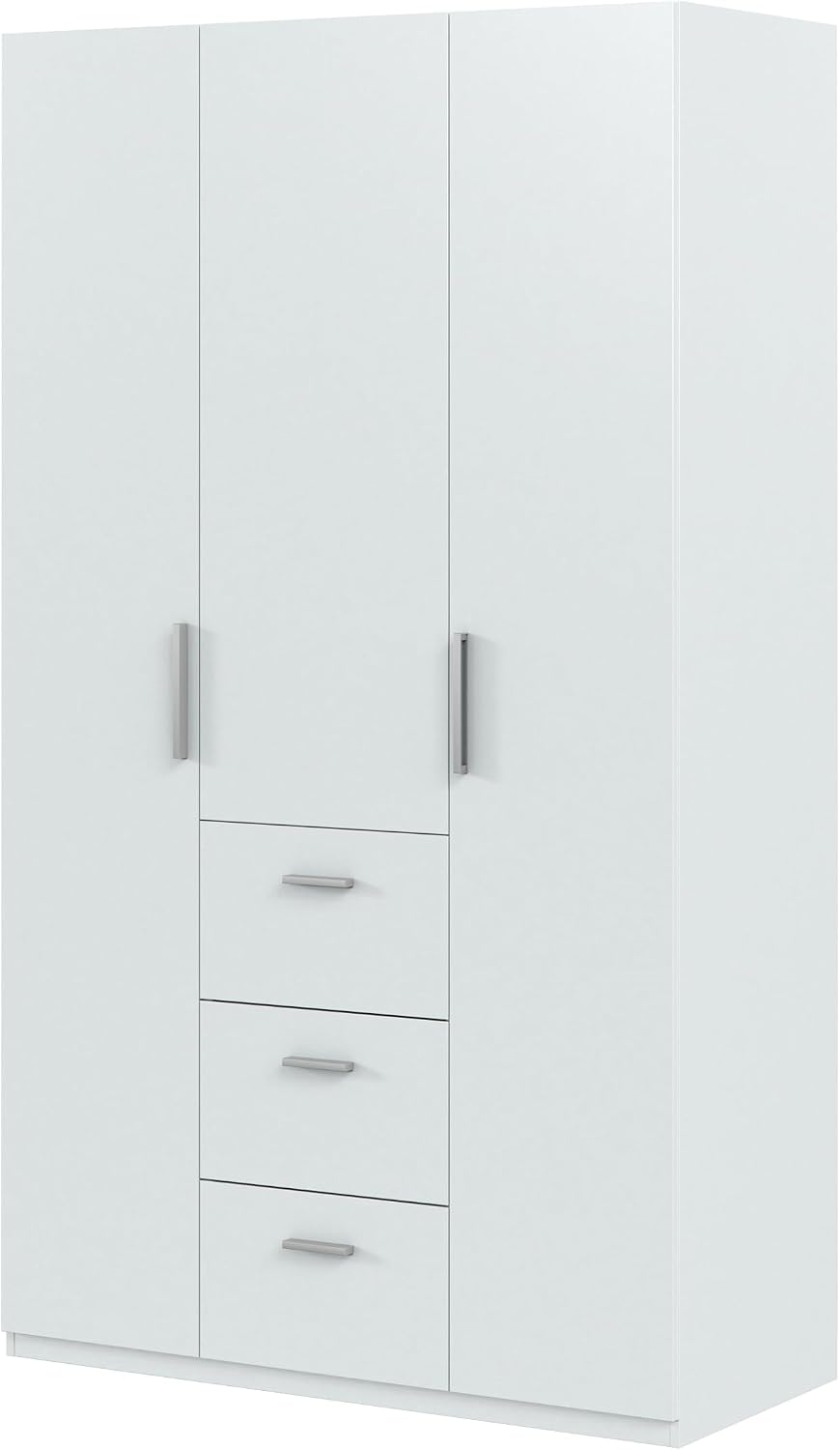 Armario, 203 cm, con cajones, con estantes, blanco, Habitdesign