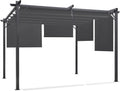 Pérgola, 3 × 4 m, gris, IDMarket