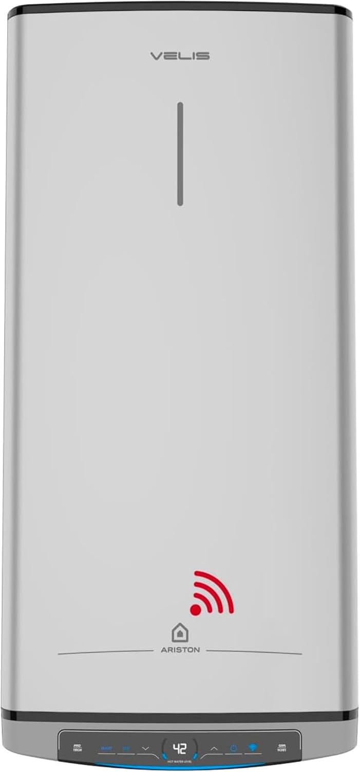Calentador de agua, 27,5 cm, con WiFi, control inteligente, Ariston