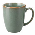 Taza de cerámica verde esmaltada 350 ml