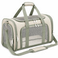 Transportín para Mascotas Verde con Ventilación de Malla