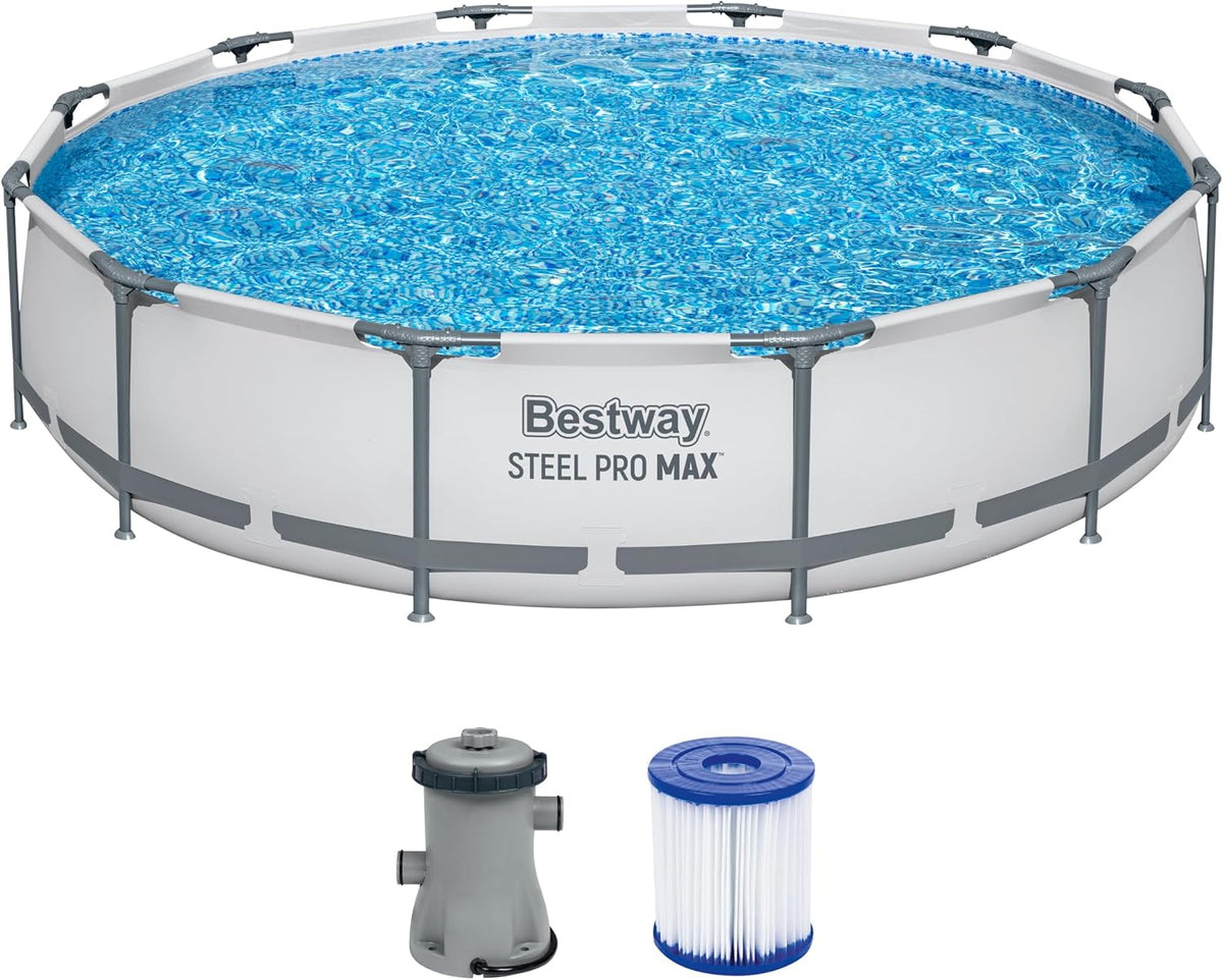 Bestway piscina, 366 × 76 cm, gris
