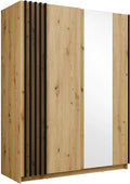 Armario, 150 cm, negro, Vente-unique