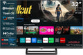 Smart TV K32Q1H-T8M, 100 × 100 mm, control inteligente, KOORUI