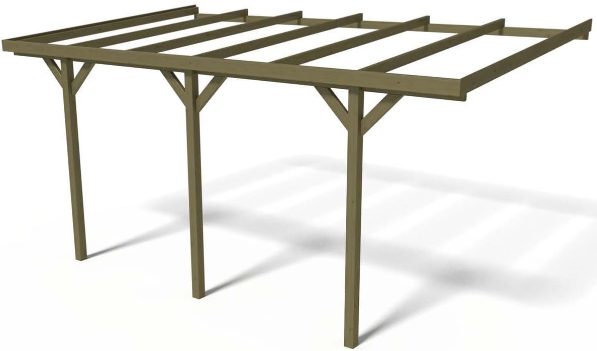 Cobertizo de jardín, 300 × 454 × 245 cm, madera, para el jardín, Habitat et Jardin