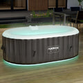 Arebos spa hinchable, 190 × 120 cm, con iluminación LED