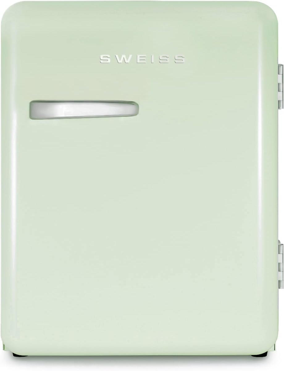 Frigorífico WEISS7, 54 cm, 31 L, 24 dB, 15 °C, regulable, verde, para la oficina, SWEISS