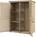 Outsunny cobertizo de jardín, 127 × 65 × 168 cm, madera, para el jardín