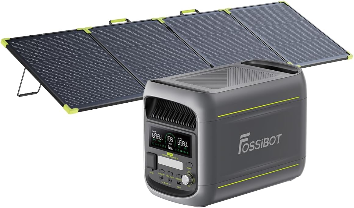 Generador eléctrico F1800, 1800 W, 1024 Wh, 200 W, 100 W, FOSSiBOT