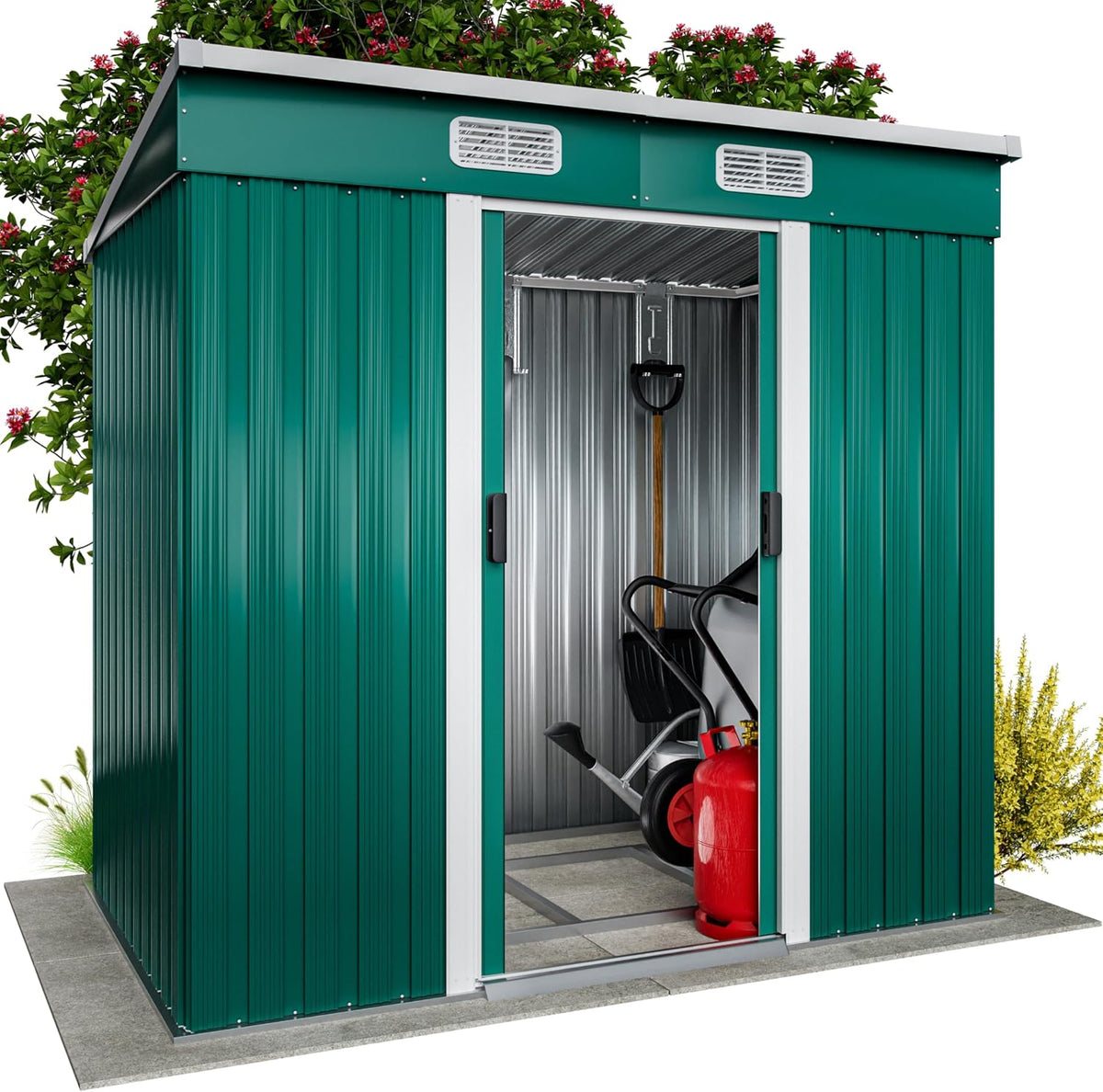Cobertizo de jardín, 200 × 125 × 180 cm, para el jardín, Gardebruk