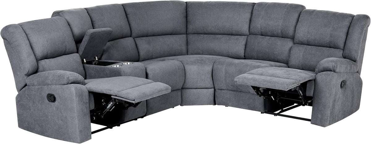 Beliani sofá, 195 × 56 cm, gris
