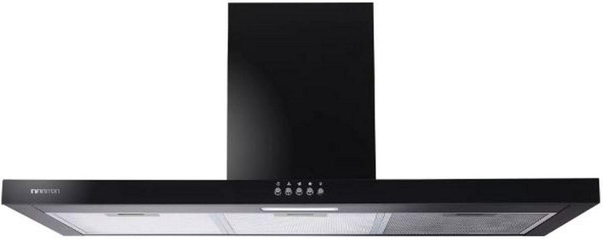 Campana extractora CMPT-A95N, 90 cm, 400 m³/h, con iluminación LED, negro, INFINITON ELECTRONICS