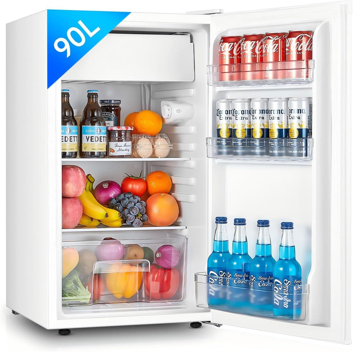 Congelador, 80 × 48 × 44,5 cm, 8,5 L, 84 kWh, regulable, para la cocina, para la oficina, FOHERE