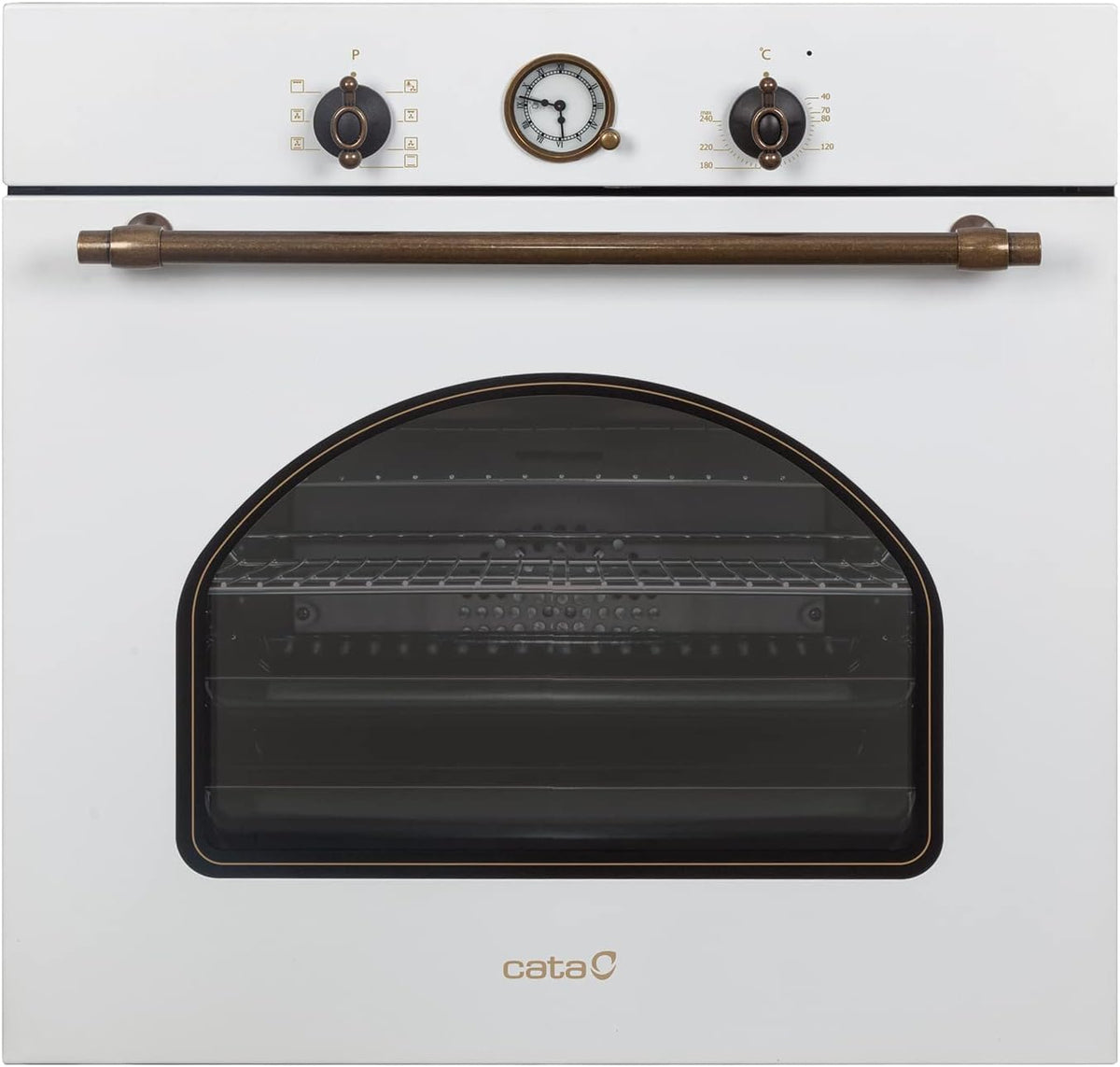 Horno MRA 7108, 60 cm, 7108 WH, control inteligente, vidrio, blanco, Cata