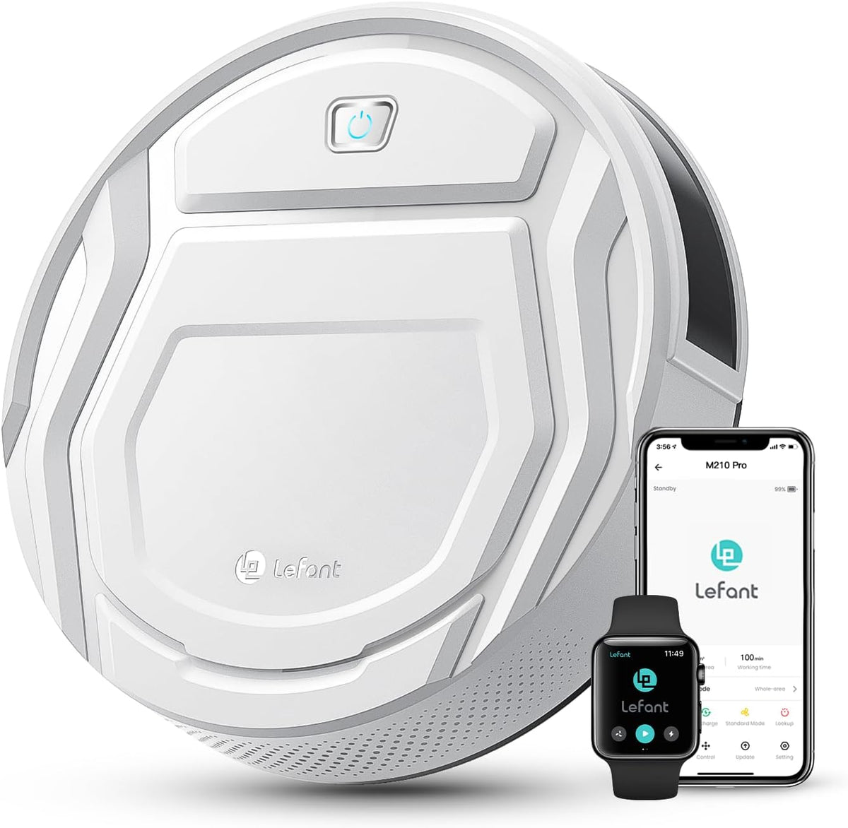 Robot aspirador M210, con WiFi, Lefant