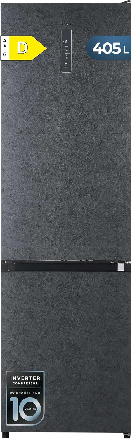 Cecotec frigorífico combi, 200 cm, 405 L, No Frost, metal