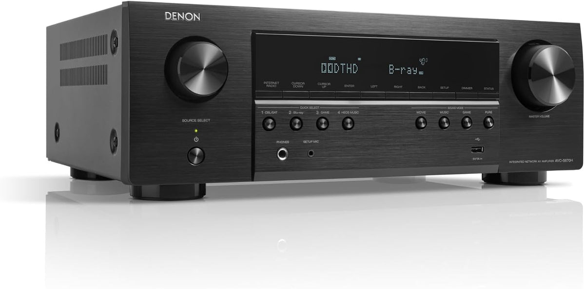 Receptores AV y amplificadores AVC-S670H, negro, DENON