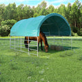 Cenador de jardín PVC 100, 3,7 × 3,7 m, acero, Gecheer