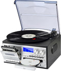 Tocadiscos, con mando a distancia, negro, JORLAI