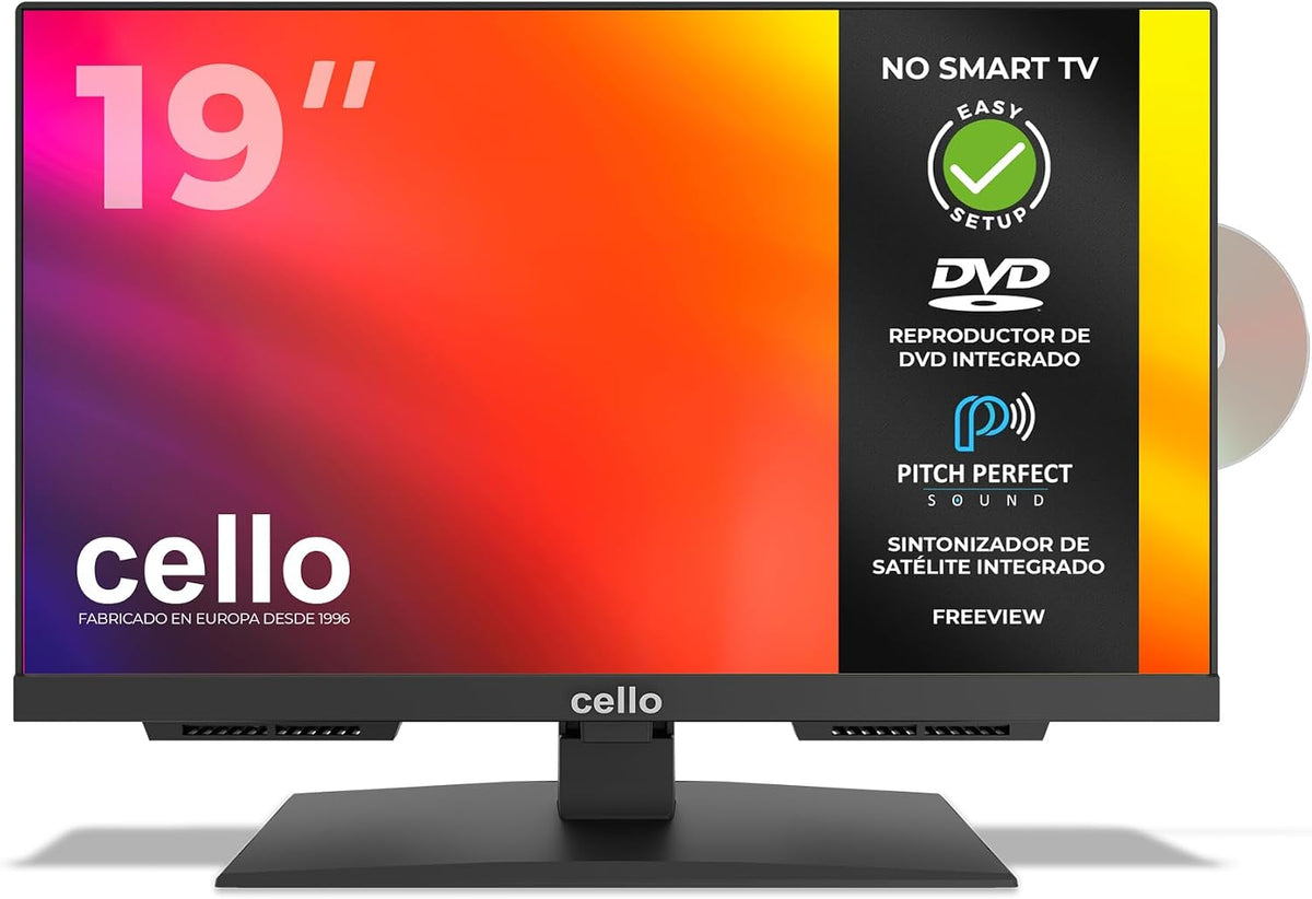 Smart TV C1924F, 44 × 27 × 8 cm, 19 pouces, Cello