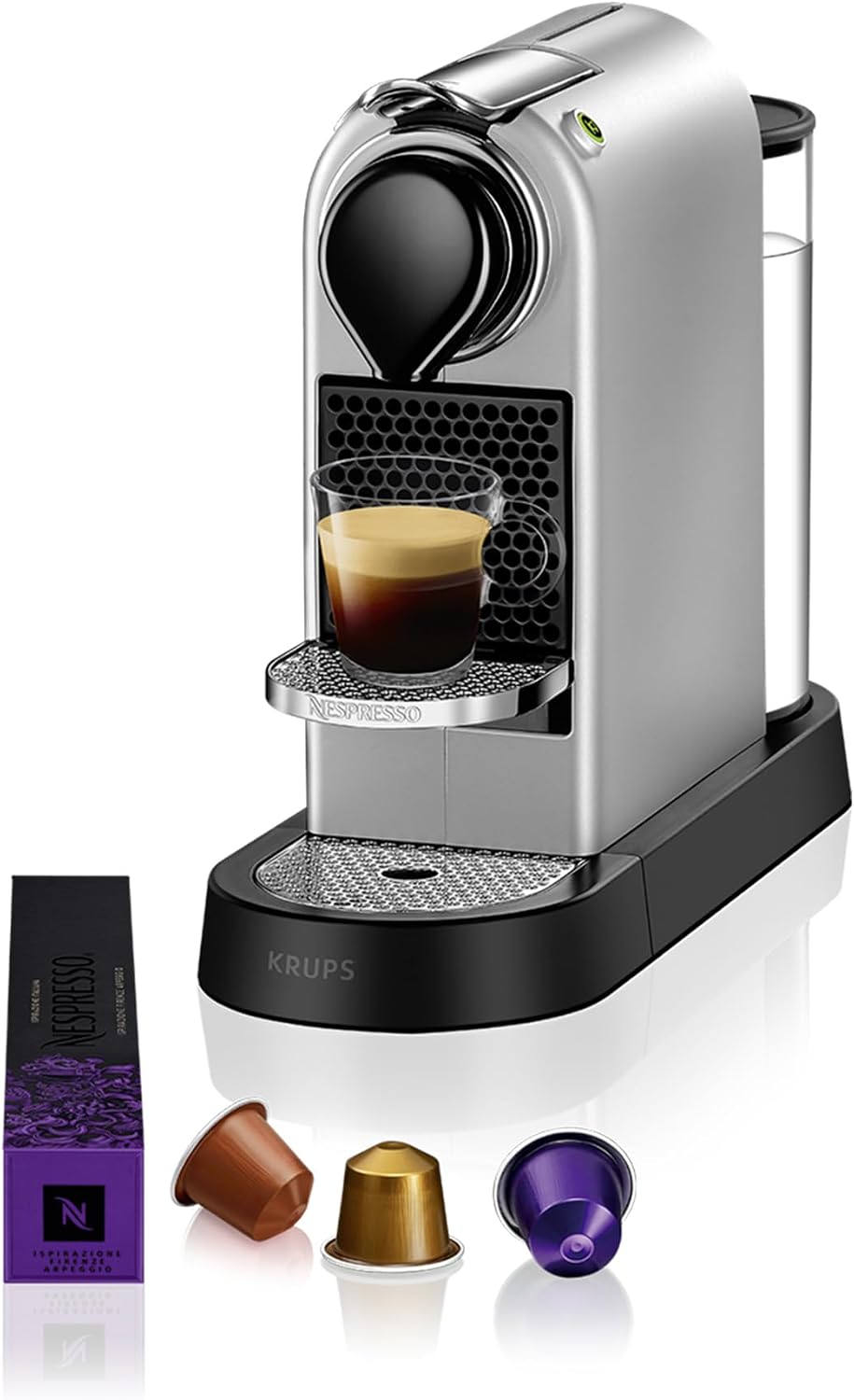 Cafetera XN741B10, plata, Nespresso