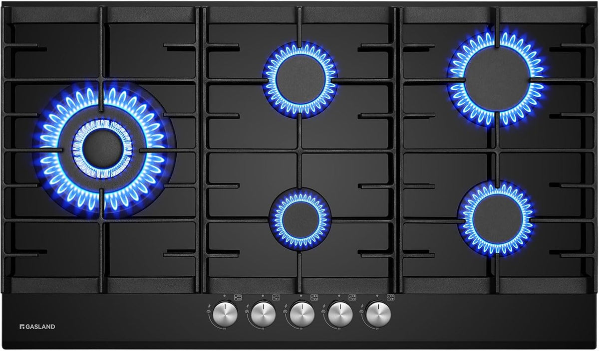 Placa de inducción GH2905BG1FC, 87 cm, 10,4 kW, vidrio, negro, para la cocina, GASLAND