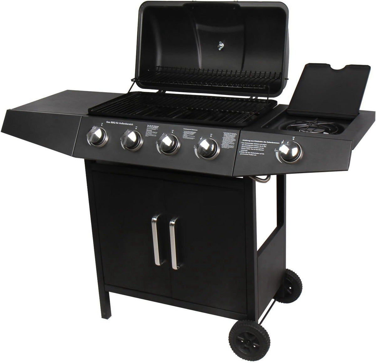 Barbacoa, 63 × 35 cm, negro, BROILUCK