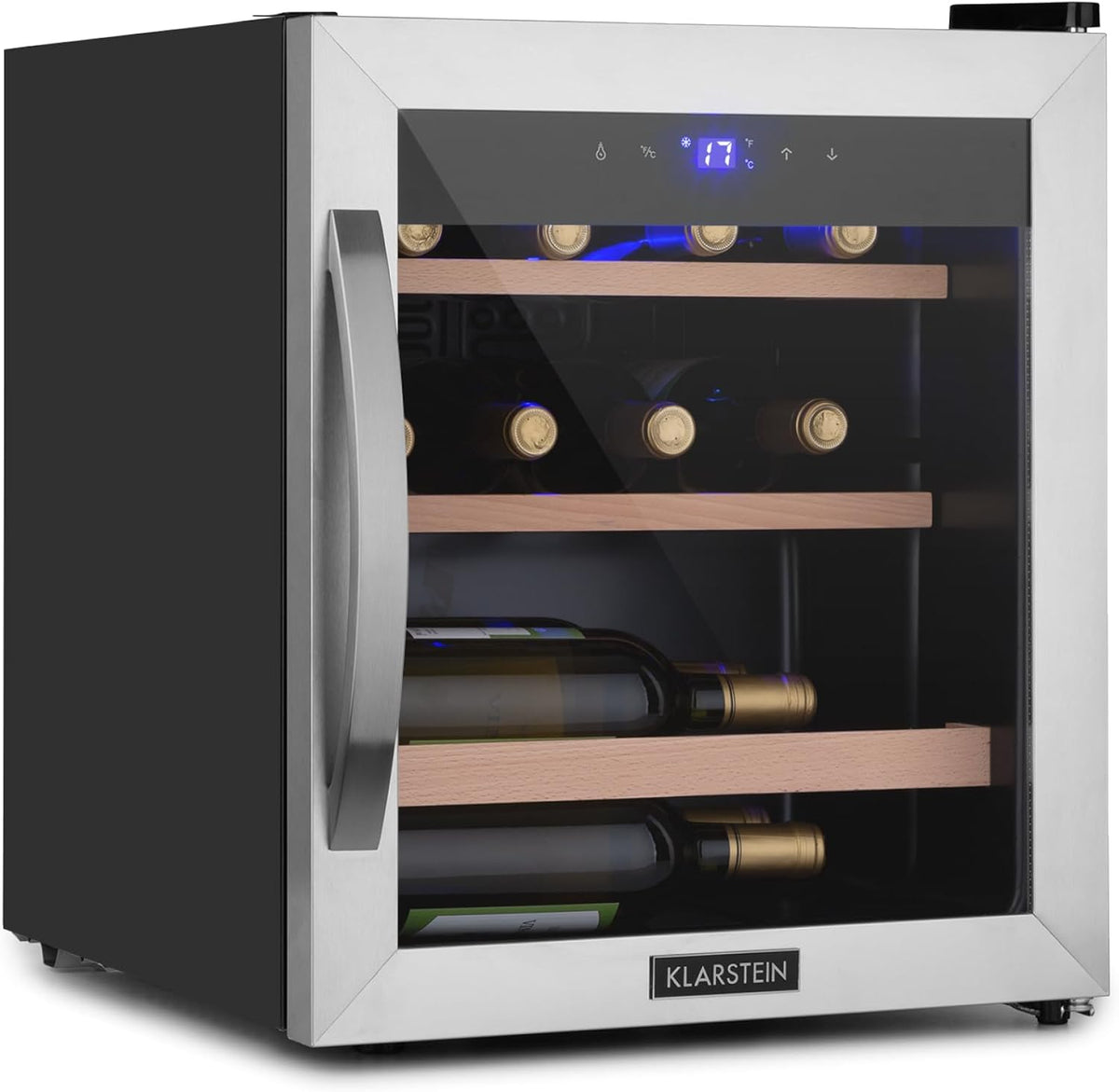 KLARSTEIN vinoteca, 18 °C, vidrio