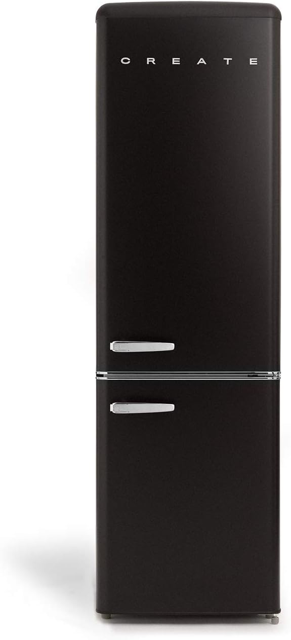 Frigorífico combi, 244 L, 90 W, negro, CREATE